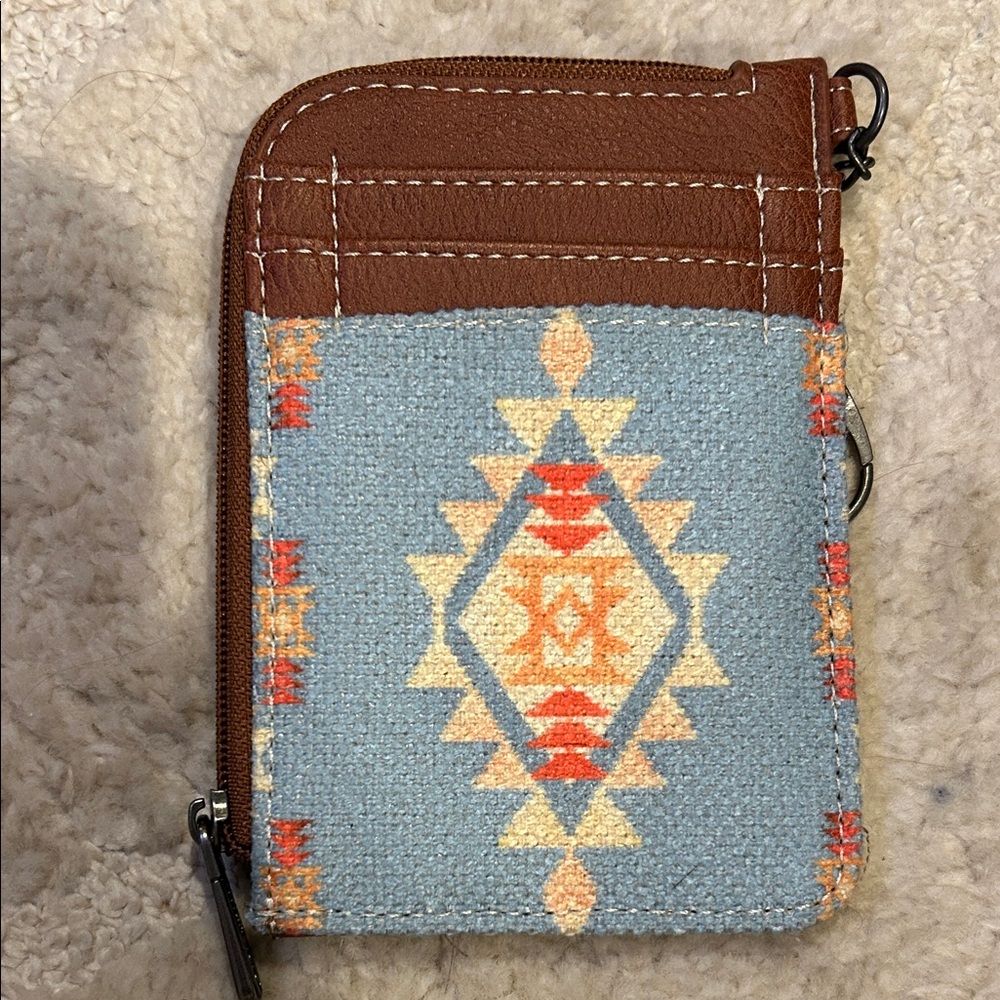 Wrangler Brown Leather Wallet with Chain